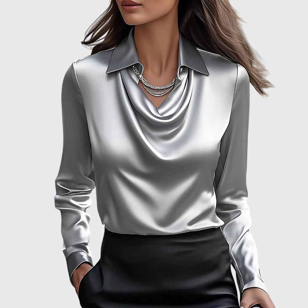 Vivienne™ | Blouse Satinée Élégante