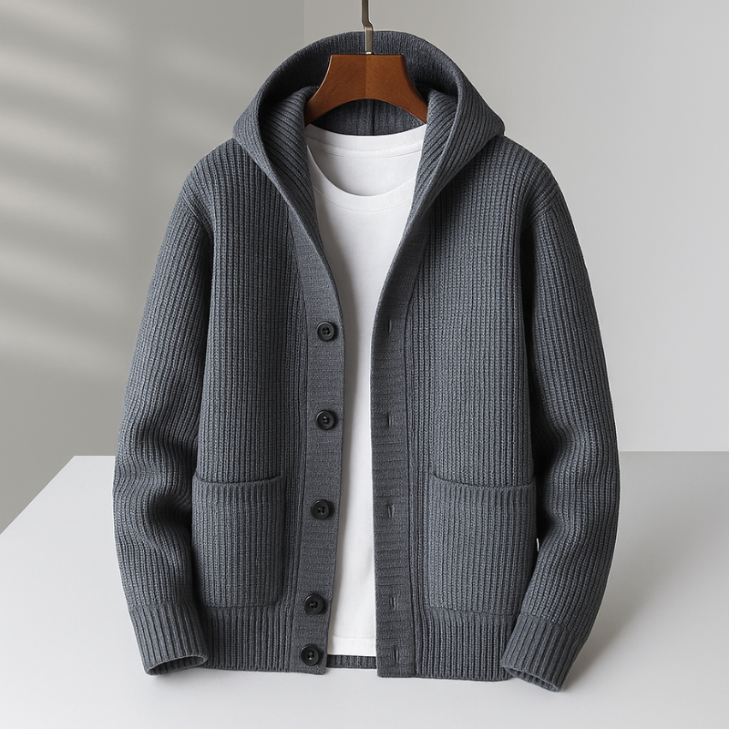 Léandre™ | Cardigan homme en maille chaude
