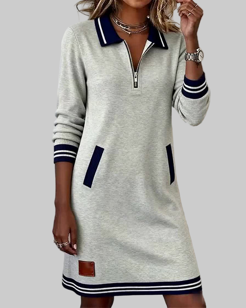 Aurore™ | Robe zippée à manches longues