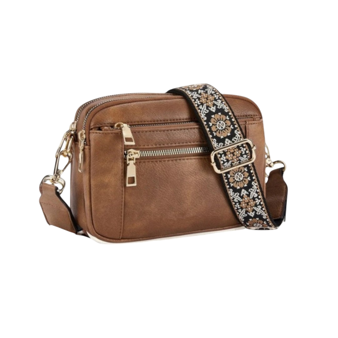 Isabelle™ - Élégant sac à bandoulière en cuir