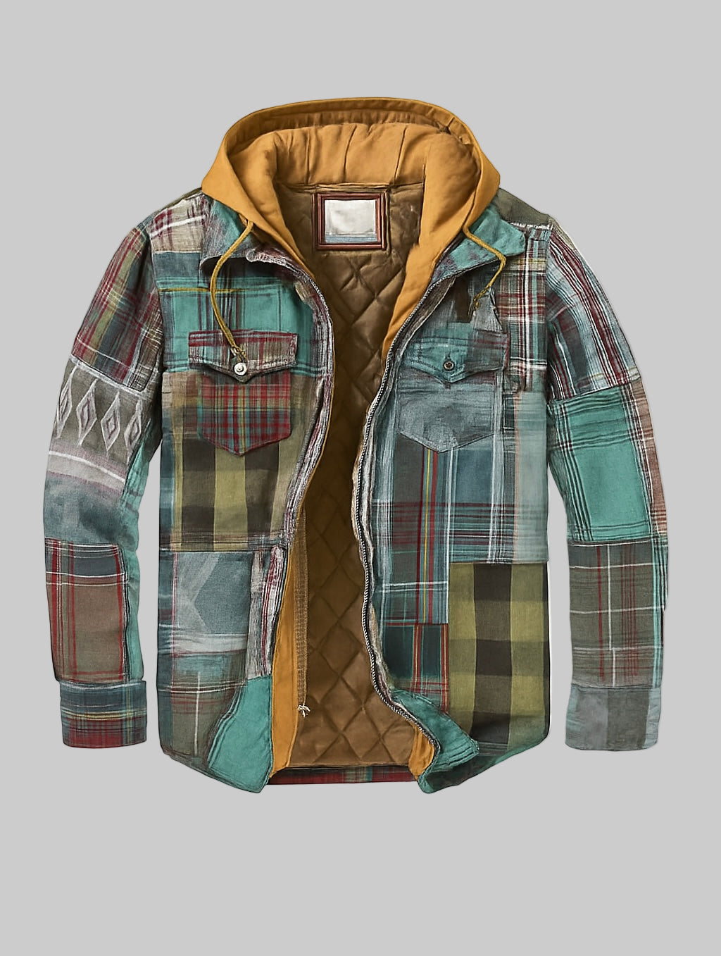 Gaultier™ | Veste patchwork à carreaux