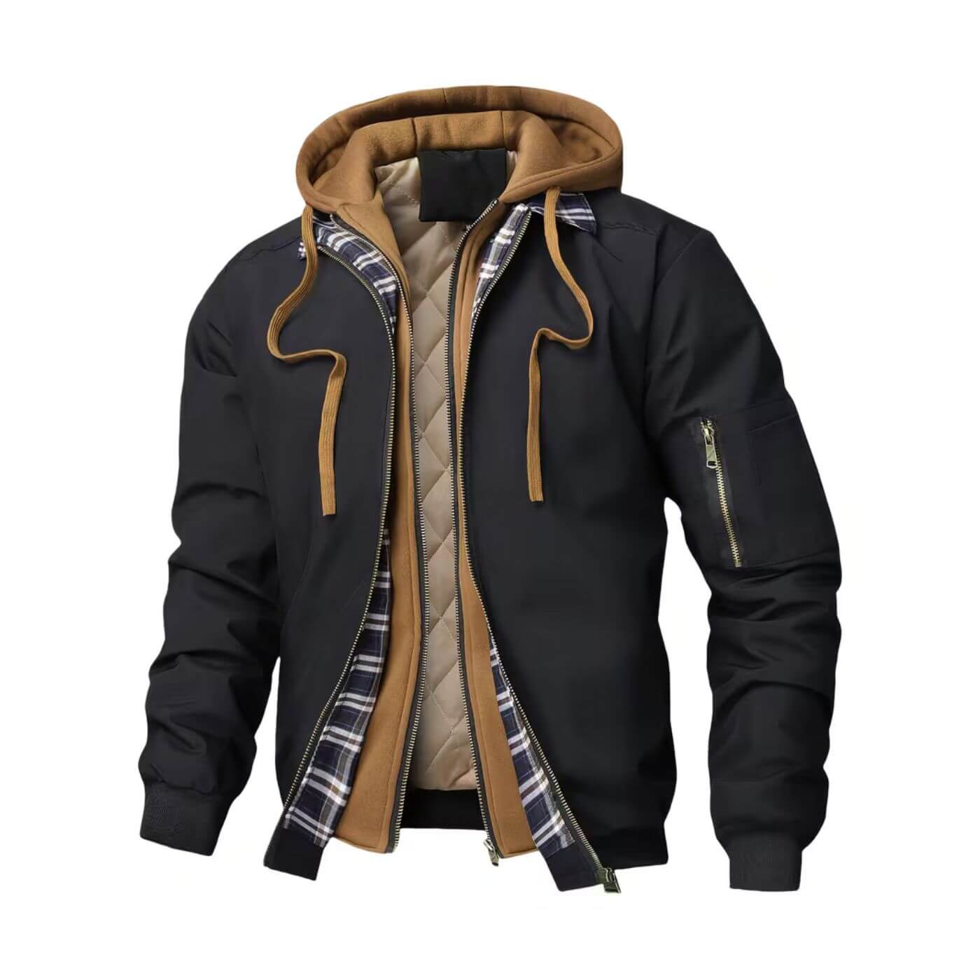 Renaud™ | Veste d’hiver à capuche zippée