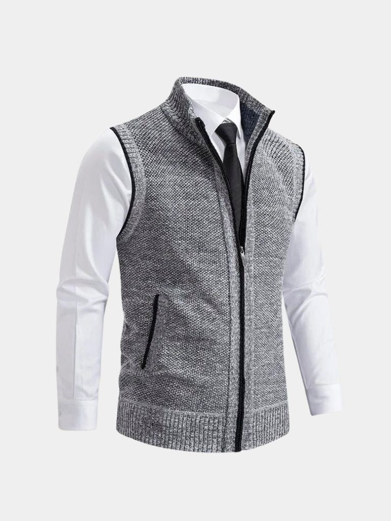 Vincent™ | Gilet élégant avec zip intégral