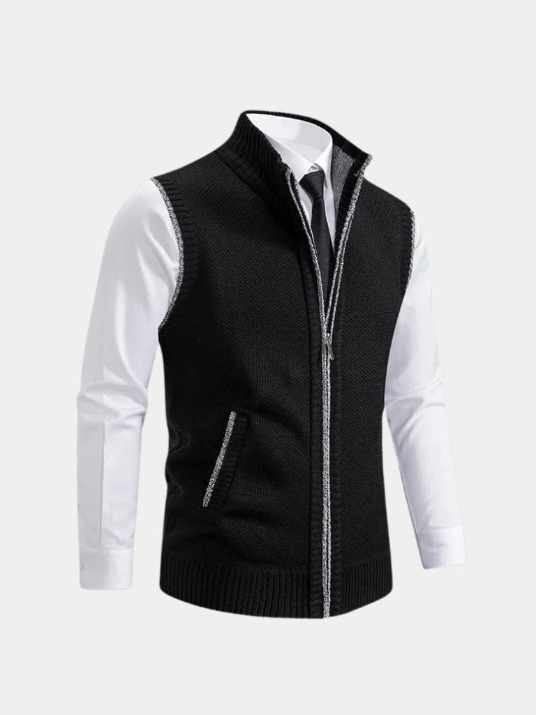 Vincent™ | Gilet élégant avec zip intégral